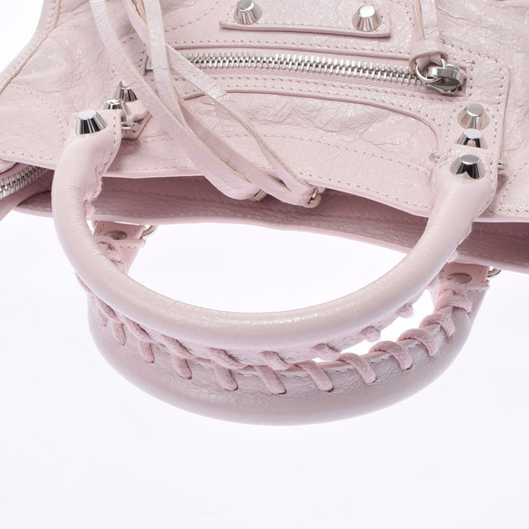 BALENCIAGA City Bag Pink Lambskin Handbag - Picture 3 of 9
